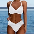 thumbnail image 2 of KONDYS Women Two Piece Bathing Suits Push Up Bikini Set Swimsuit Vintage Swimwear Stylish Breathable Women's Beachwear, 2 of 5