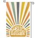 thumbnail image 2 of Bandera clásica de jardín Hello Sunshine de 30 x 45 cm, doble cara, para exteriores, para fiestas de verano, fiestas de arpillera, decoración de patio y exterior., 2 of 7