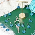 thumbnail image 5 of 1 Box 30Pcs Stitch Markers Crochet Stitch Marker Christmas Large Snowflake Charms Double Sided Clip On Removable Lobster Clasp Charm Locking Knitting Markers for Weaving Sewing Quilting, 5 of 9