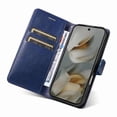 thumbnail image 3 of Wallet Case for Google Pixel 10 Pro XL 5G Flip Cover with Card Slots, Magnetic Stand & Strap Blue, 3 of 7