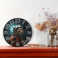 thumbnail image 2 of Squirrel Astronaut Space 10 inch Wall Clocks Non Ticking Easy to Read Battery Decorative for Home Bathroom Kitchen Bedroom Living Room, 2 of 8