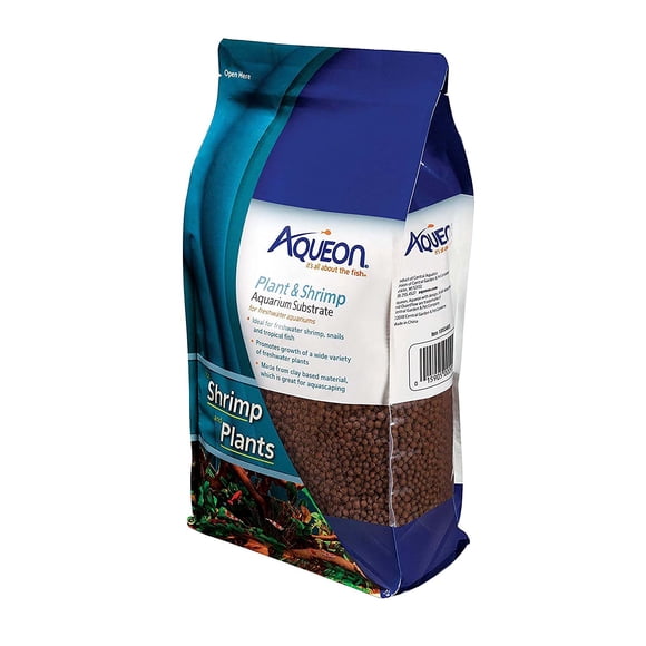 Sustrato para acuario Aqueon para plantas y camarones, 2,27 kg, color marrón