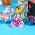 thumbnail image 2 of Cusdie 7-Die DND Dice, Polyhedral Dice Set Filled with Mushroom, for Role Playing Game Dungeons and Dragons D&D Dice MTG Pathfinder, 2 of 5