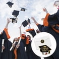 thumbnail image 7 of Graduation Hat and Diploma Shaped Fill-in Invitations with Envelopes & Stickers（Set of 15） Black Gold Graduation Invites Cards Grad Celebration Party Supplies for High School or College, 7 of 7