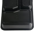 thumbnail image 5 of RyhamPaper Limited 3 Compartment Food Containers, Plastic Storage Containers with Lids for Food, to Go Containers - 36 oz, 20 Pack, 5 of 7