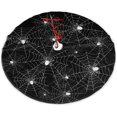 thumbnail image 1 of Halloween Spider Web Christmas Christmas Tree Skirt, New Year Festive Holiday Party Decorations 30", 1 of 4