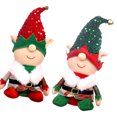 thumbnail image 4 of 2 figuras de elfos navideños para decoración de escritorio, 4 of 8