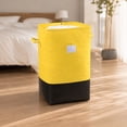 thumbnail image 4 of Linnome Large Foldable Laundry Hamper Bag Fabric Storage Basket with Handles for Clothes Storage 27.55x20.07 Inch, 4 of 7