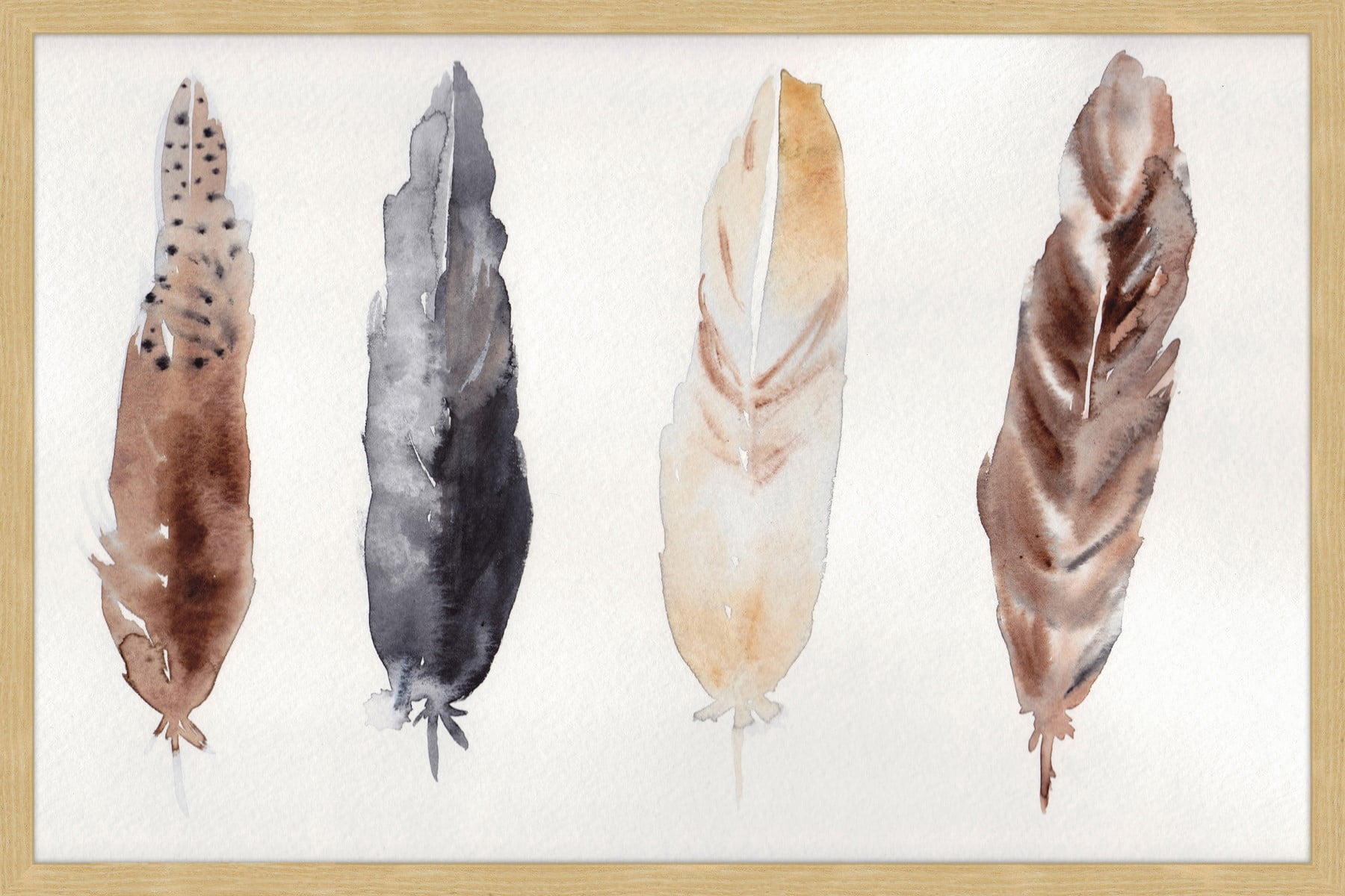 "Feathers" Framed Painting Print