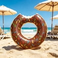 thumbnail image 6 of RBCKVXZ【Inflatable Donut Swim Float】 Thick Pool Water Tube with Bites Design, Fun Swim Ring, Lake Beach Outdoor Summer Floating Gear, 6 of 7