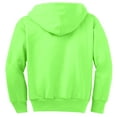 thumbnail image 6 of Port & Co Teen Unisex Regular Heather Long Sleeves Sweatshirt Neon Green Medium, 6 of 6
