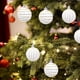 thumbnail image 5 of Bolas de Navidad, Bolas Flocked de Navidad, Bolas de Cristal de Navidad, Set de Cuatro Bolas de Navidad, Bolas de Navidad Colgantes, Bolas de Navidad con Brillo, Bolas de Navidad para Árbol de, 5 of 8