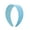 Light Blue, variant on White 2 inch Hard Plastic HeadBand with Teeth Women and Girls Wide Hair Band