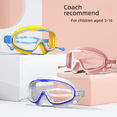 thumbnail image 3 of Gafas de natación para niños y niñas, montura grande, impermeables y antivaho, de alta definición, transparentes, para estudiantes y bebés, 3 of 3