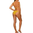 thumbnail image 3 of INSPIRE CHIC Women's Halter Tie Side Bikini Sets, 2 Piece Low Waist Triangle Bottom Basic Swimsuits Bathing Suit Large Yellow, 3 of 5