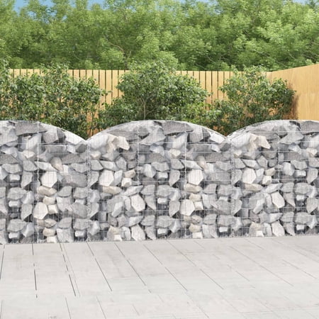 moobody Arched Gabion Basket 59.1 x19.7 x39.4 /47.2  Galvanized Iron