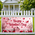 thumbnail image 5 of LUUFILx Valentine's Day Backdrop Romantic Heart Roses Party Supplies Wedding Decoration Happy Valentine Background Banner Photography Props Celebration, 5 of 8