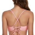thumbnail image 6 of RELLECIGA Women's Strappy Longline Triangle Bikini Top, 6 of 7