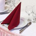 thumbnail image 4 of Unique Bargains 12pcs Pink Satin Table Napkins Polyester Square Bright Table Napkin for Event Wedding Party Table Decoration,20×20 Inch, 4 of 6