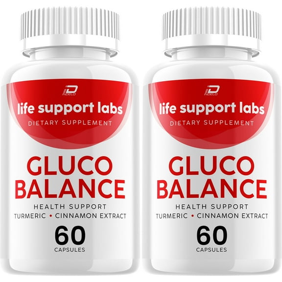 Gluco Balance Capsules – GlucoBalance Natural Blend Glycogen Support, 2 Pack, 120 Capsules