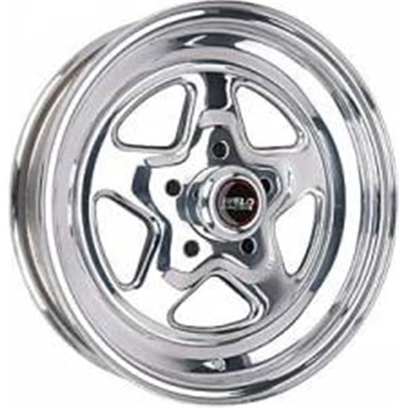 Weld Racing WEL96-54200 15 x 3.5 in. 5 x 4.5 in. Bolt Circle 1.375 in. Back Spacing 10.5 lbs Pro Star Polished Wheel