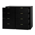 thumbnail image 4 of Nmkwnr Tall Dresser with Handle, 8 Drawer Dresser for Closet, Wooden Dresser Storage Cabinet for Bedroom, Living Room, Hallway, Black, 4 of 4