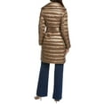 thumbnail image 2 of Via Spiga womens  Asymmetrical Belted Puffer Coat, s, Gold, 2 of 5