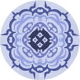 thumbnail image 1 of Ahgly Company Indoor Round Patterned Heavenly Blue Area Rugs, 7' Round, 1 of 6