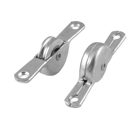 Unique Bargains 2 Pcs Office Single Wheel Window Door Sliding Roller Pulley Replacement