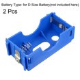 thumbnail image 3 of Uxcell Battery Case Storage Box D Size Battery Series or Parallel Blue for Laboratory Electronic Experimenting 2Pcs, 3 of 7