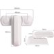 thumbnail image 2 of 4 Serrure De Fentre-alliage De Zinc-4pcs Blanc Verrou De Porte-scurit Domestique Pour Divers Porte Fentre- Scurit De Maison, 2 of 5