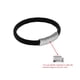 thumbnail image 5 of Pulsera para hombre Geoffrey Beene de piel trenzada, 20,5 cm, color plateado, 5 of 5