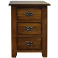 thumbnail image 2 of Crafters and Weavers Mission Quarter Sawn Oak 3-Drawer Nightstand in Walnut, 2 of 3