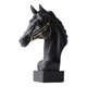 thumbnail image 1 of Estatua de cabeza de caballo, figura de animal de resina, decoración del hogar, escultura de caballo 3D Negro, 1 of 9