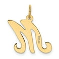 thumbnail image 3 of Diamond2Deal 14K Yellow Gold Letter M Initial Charm Pendant for Women, 3 of 6
