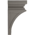 thumbnail image 2 of Ekena Millwork 7"W x 7 3/4"D x 14"H Jumbo Nevio Wood Vintage Decor Corbel, Reclaimed Grey, 2 of 6
