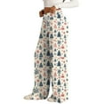 thumbnail image 6 of Endives Pants For Women Christmas Printed Fashion Wide Leg Casual Pants Loose Running Pants Sports Pants, 6 of 6