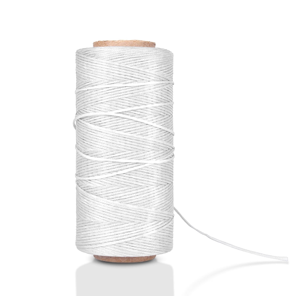 284YARDS 1MM WAXED SEWING THREAD STRING CORDS FOR LEATHER STITCHING LEATHERWARE