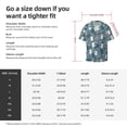 thumbnail image 7 of Xecao offers the Forest Rabbit for Men's Casual Short-sleeved Shirt, a button-up collared shirt with a pocket, perfect for beach vacations and yacht travel in the Medium size., 7 of 7