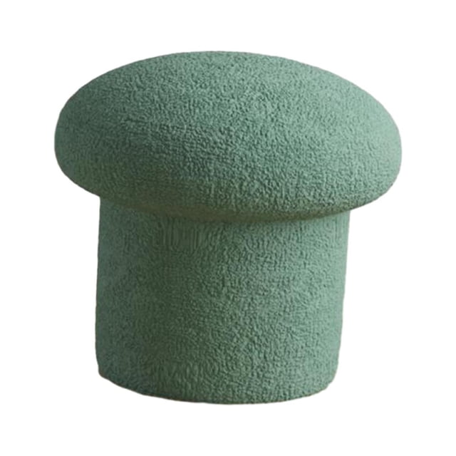Taburete para reposapiés, sofá, taburete para té, asiento acolchado, taburete otomano antideslizante, taburete pequeño para sala de estar, puerta, Verde