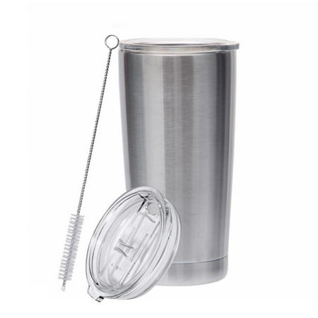 

20oz Tumbler Double Wall Stainless Steel Vacuum Insulated Travel Mug with Lid Insulated Coffee Cup 2 Straws for Home Outdoor Office School Ice Drink