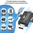 thumbnail image 5 of Adaptador Micro USB OTG a USB 2.0; Lector de Tarjetas SD/Micro SD con Conector USB Macho y Micro USB Macho Estándar para Smartphones/Tablets con Función OTG, 5 of 5
