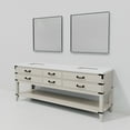 thumbnail image 5 of Woodhaven 84 in W x 22 in D White Oak Double Bath Vanity, Cultured Marble Top and 36 in Mirrors, 5 of 9