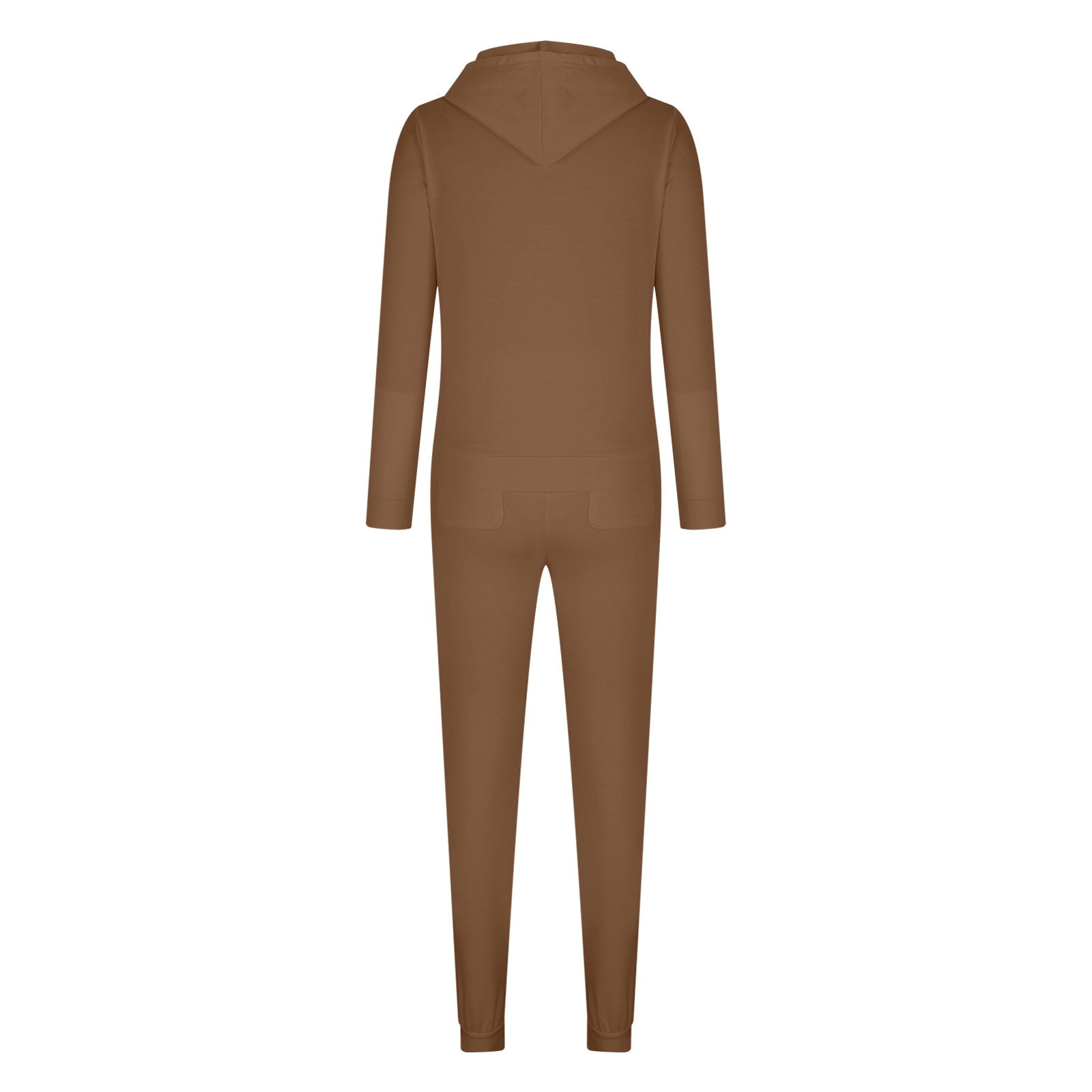 Plus Size Two Piece Sets for Women M-5X Joggers Sweatsuits with Hoodie Pockets Zip-Up Long Sleeve Jackets Slim Pants Solid Tracksuits Outfits
