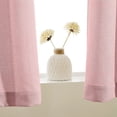 thumbnail image 3 of Curtainking Casual Weave Kitchen Valance Window Valance for Kitchen 1 Panel Rod Pocket 54" x 18" Pink, 3 of 9