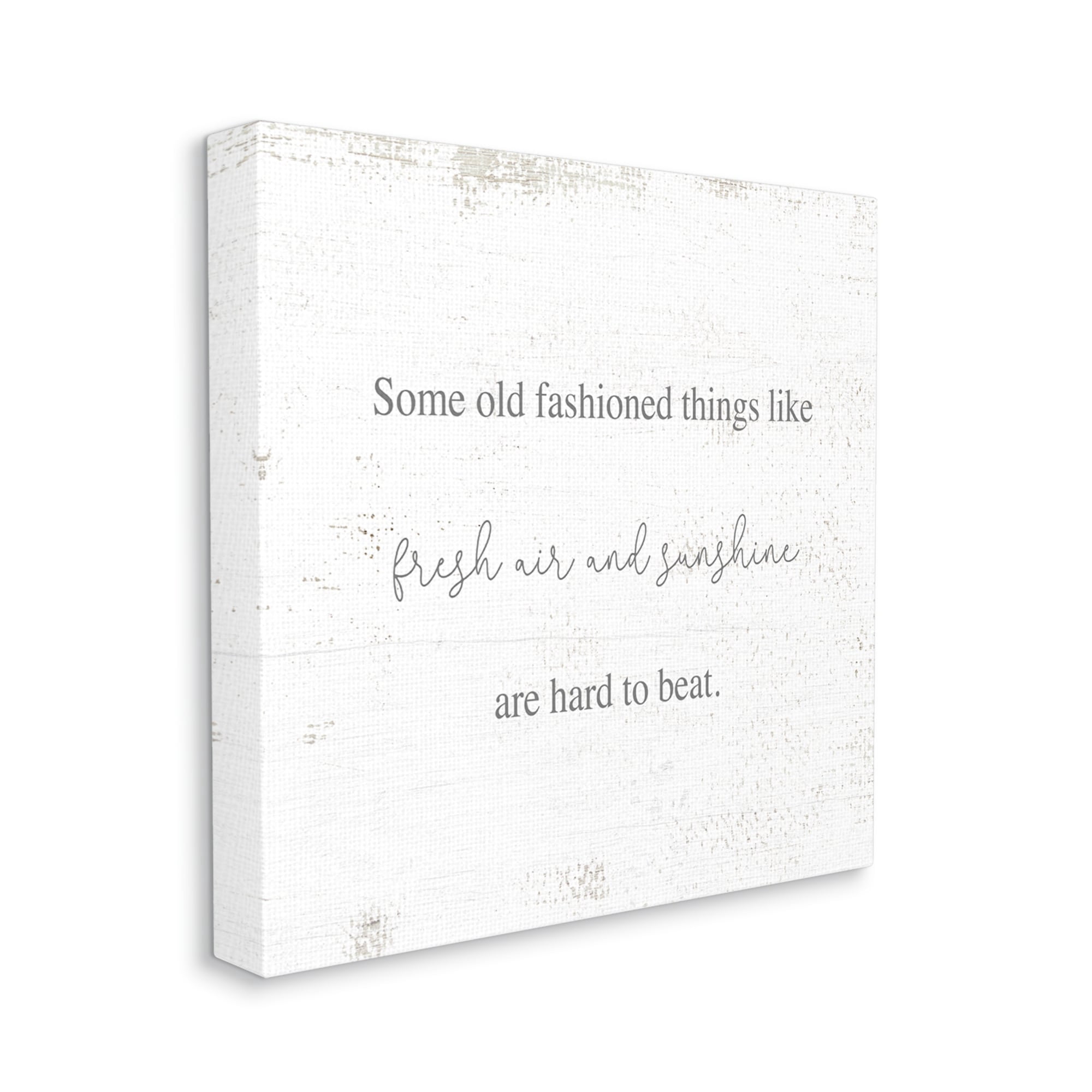 Stupell Industries Old Fashioned like Fresh Air and Sunshine Humor Graphic Art Gallery-Wrapped Canvas Print Wall Art, 17x17, by Daphne Polselli
