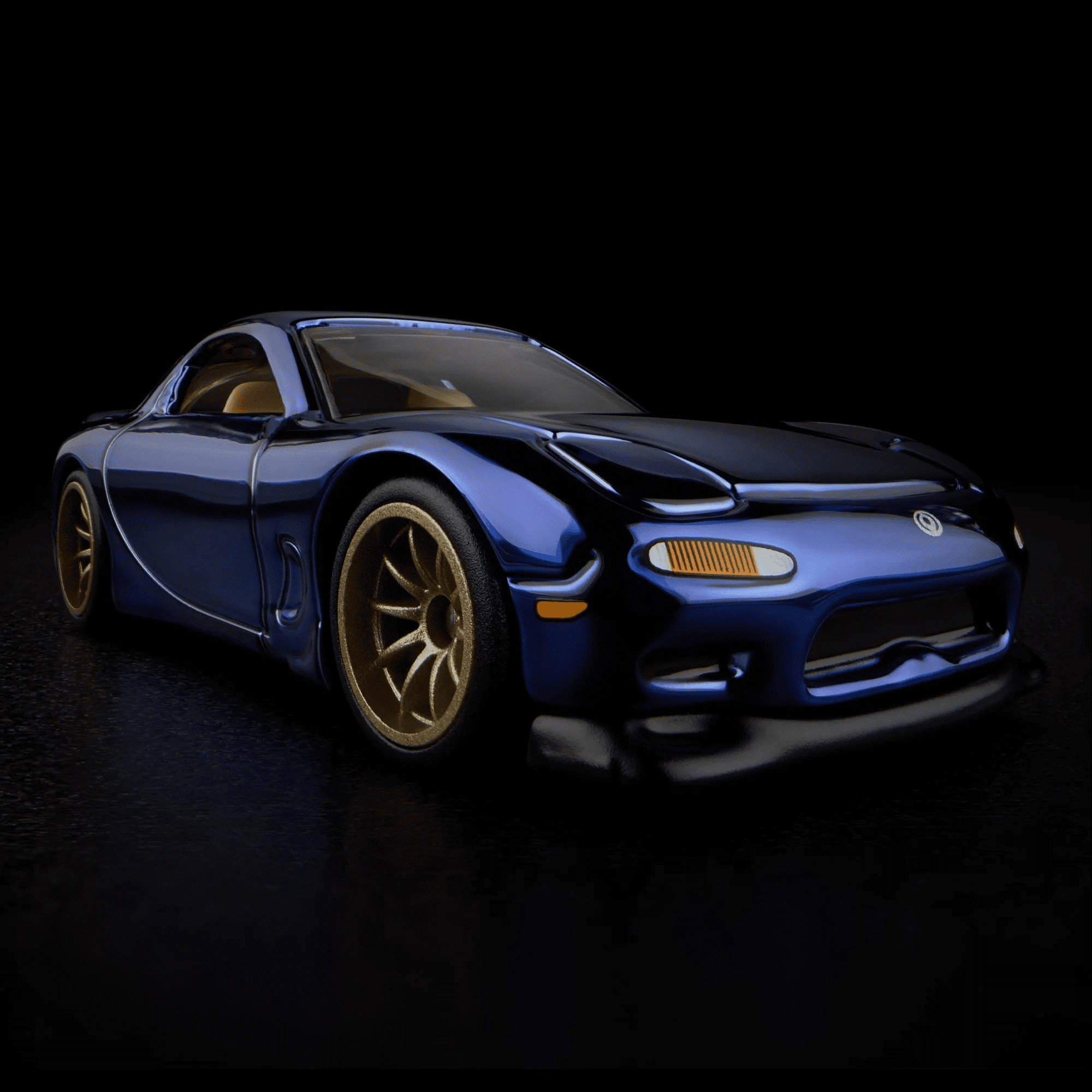 Hot Wheels Mazda RX-7 RLC Exclusive 1993 R1 1:64 Die-Cast Collector Car Steel Blue Spectraflame