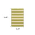 thumbnail image 5 of HomeRoots 507336 5 x 8 ft. Green Geometric Stain Resistant Indoor & Outdoor Rectangle Area Rug, 5 of 5