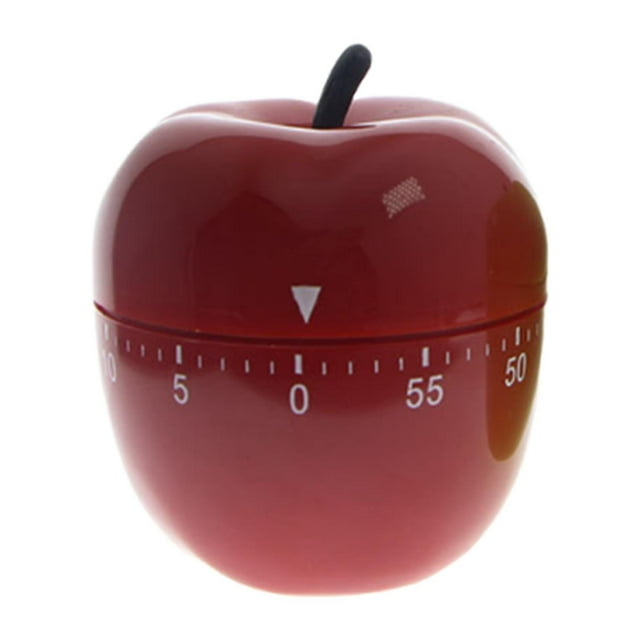 Temporizador de cocina mecánico recordatorio de tiempo temporizador de 60 minutos alarma temporizador de cuerda para Rojo