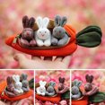 thumbnail image 3 of Peluche con forma de conejito de peluche, conejo HUOGUO, con monedero con forma de zanahoria, 7.5 pu, 3 of 5